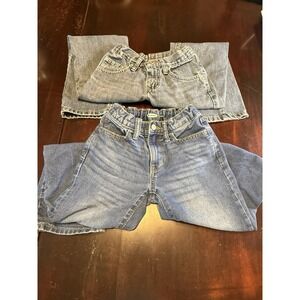 Old Navy Lee Kids Jeans‎ Bundle Blue Denim Straight Leg Pants Size 6